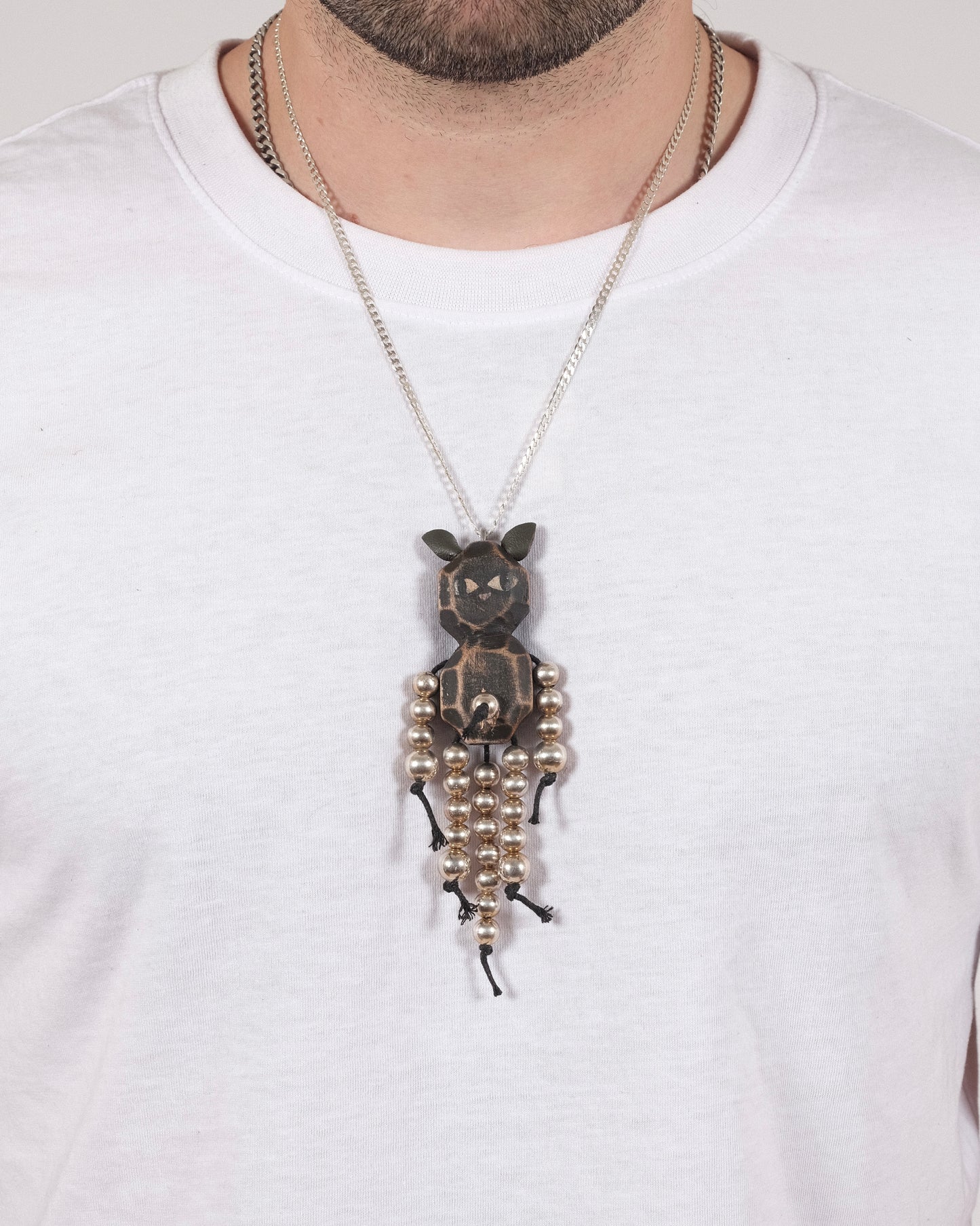 Sterling Silver Cat Necklace