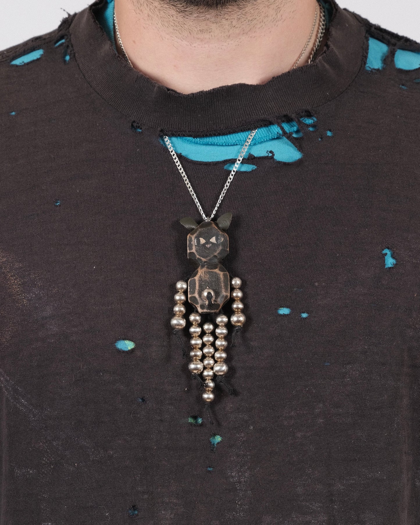 Sterling Silver Cat Necklace