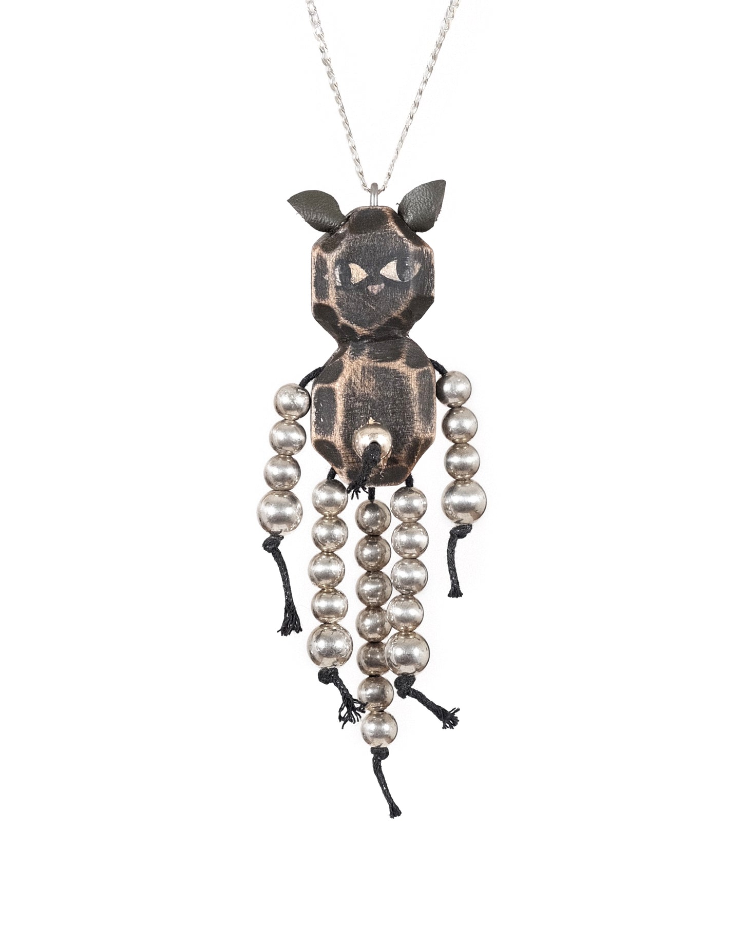 Sterling Silver Cat Necklace